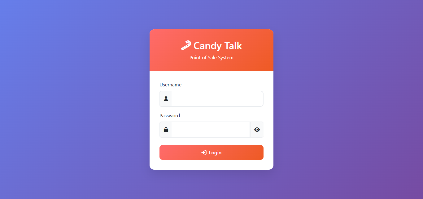 POS Login Page