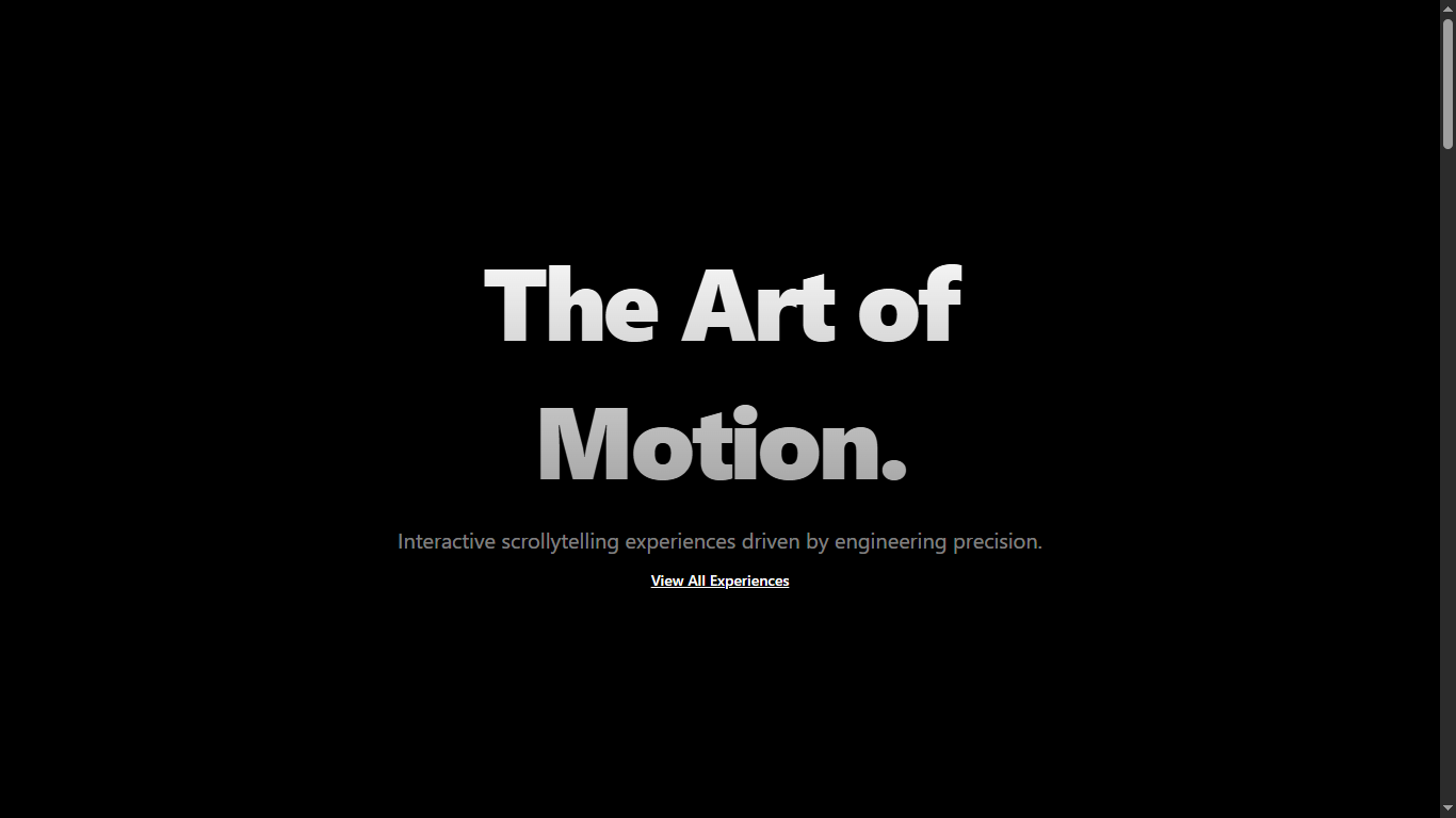 Precision Scrollytelling Gallery