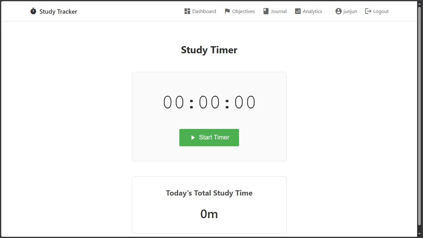 Study Time Tracker
