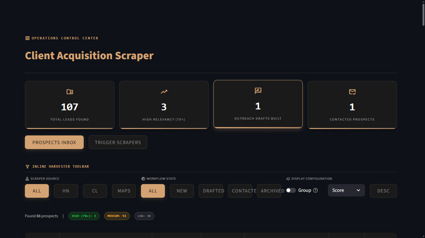 Client Acquisition Scraper